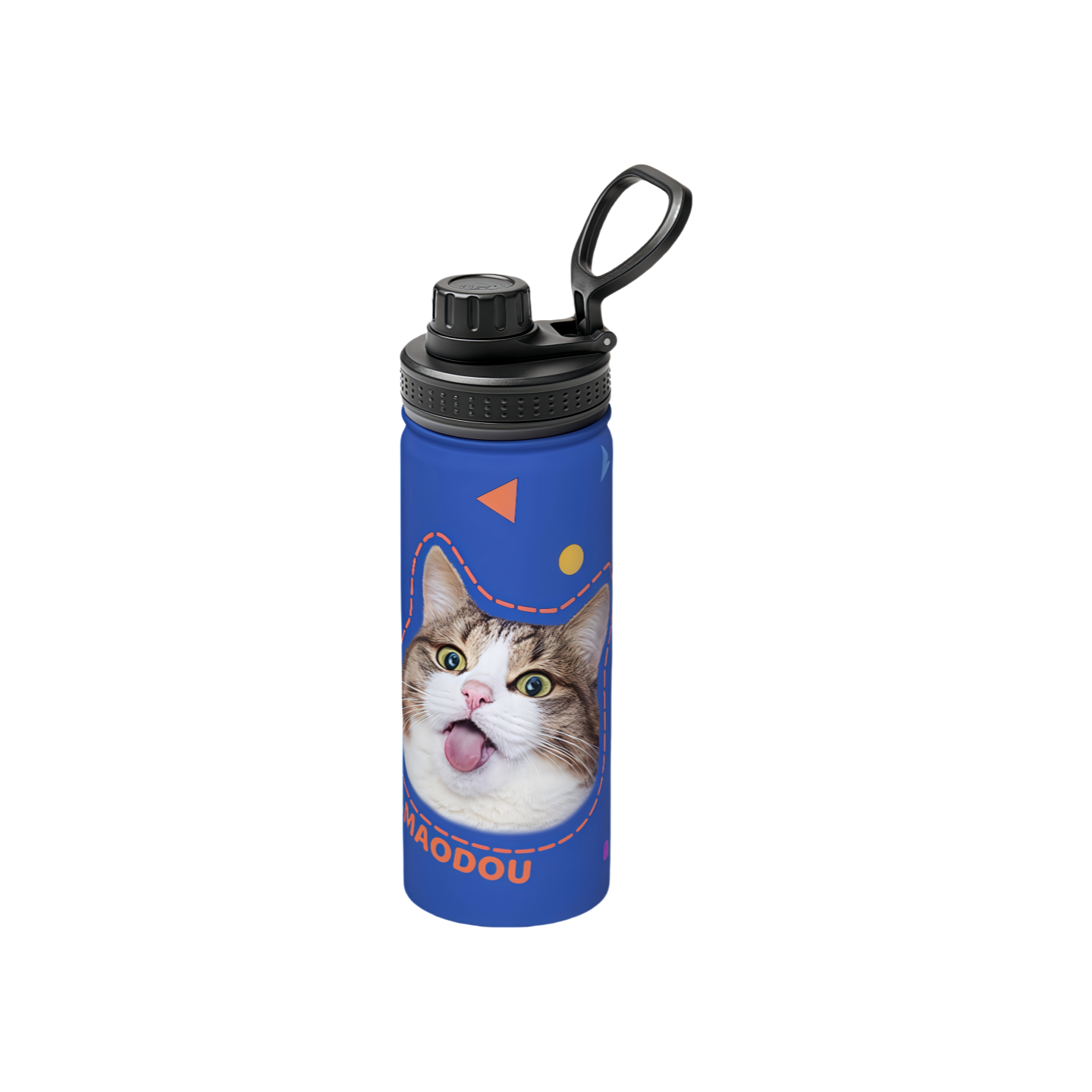 Custom Pet Portrait Water Cup - Personalized Photo Cup