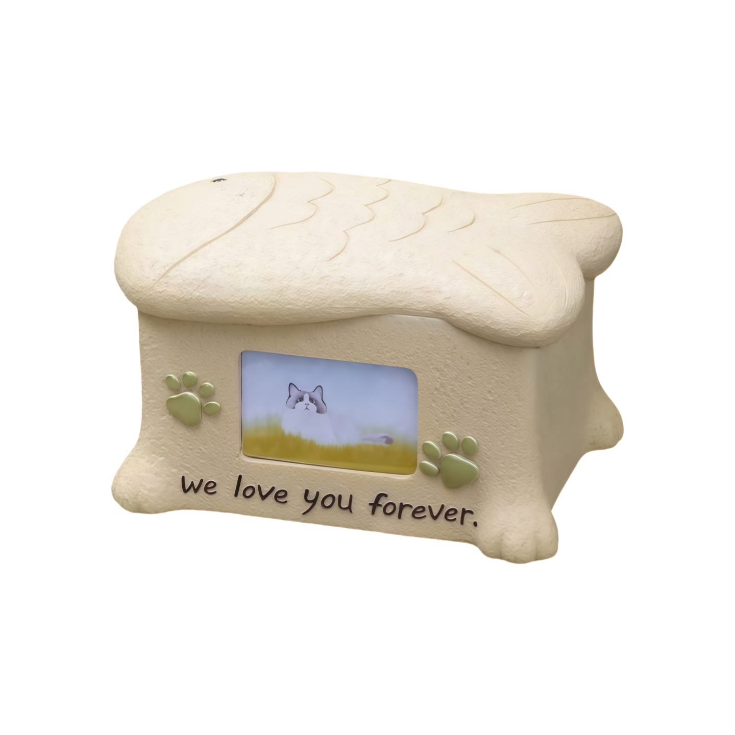 Custom Transparent Pet Urn - Personalized Memorial Keepsake
