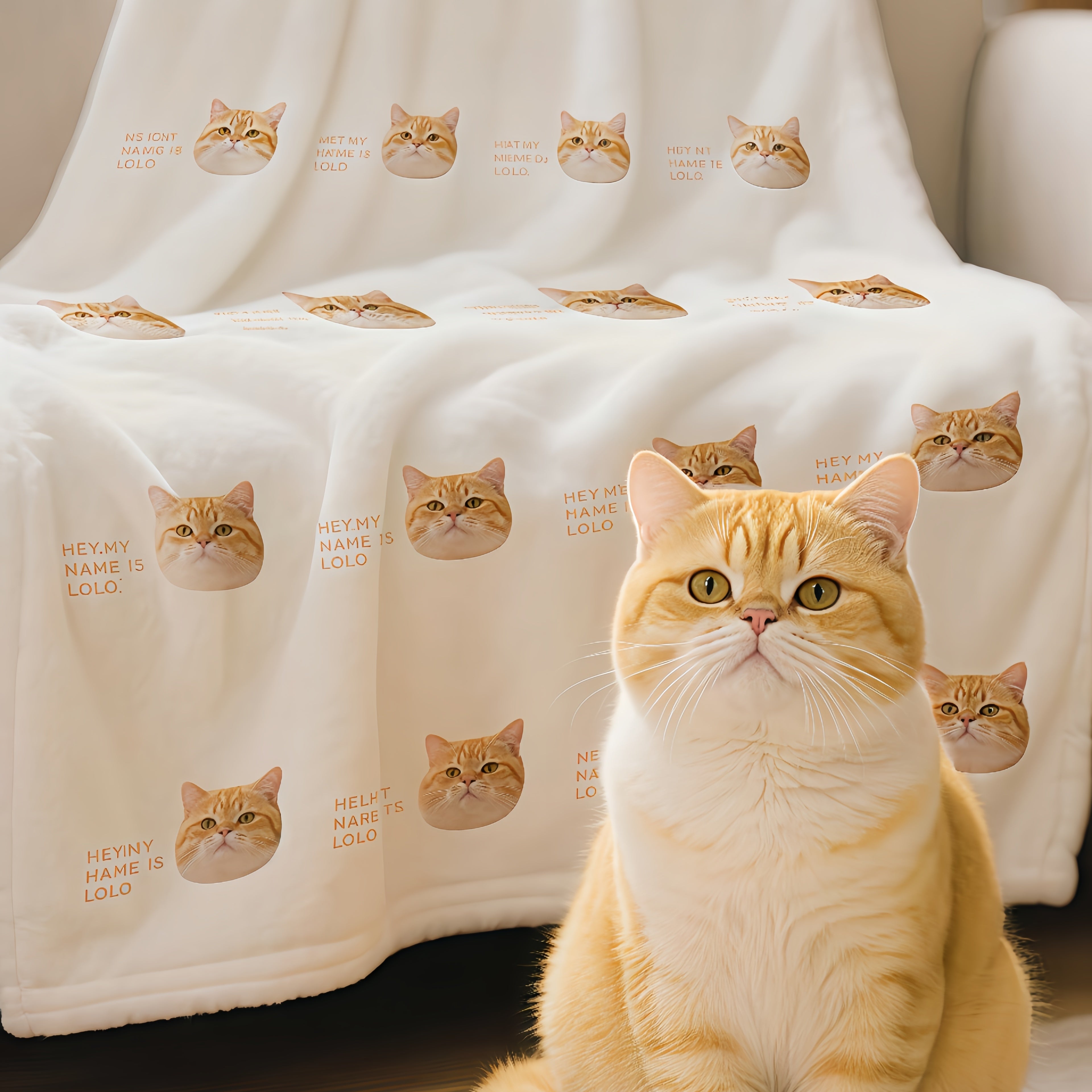 Custom Pet Bedsheet - Personalized Pet Photo Bedding