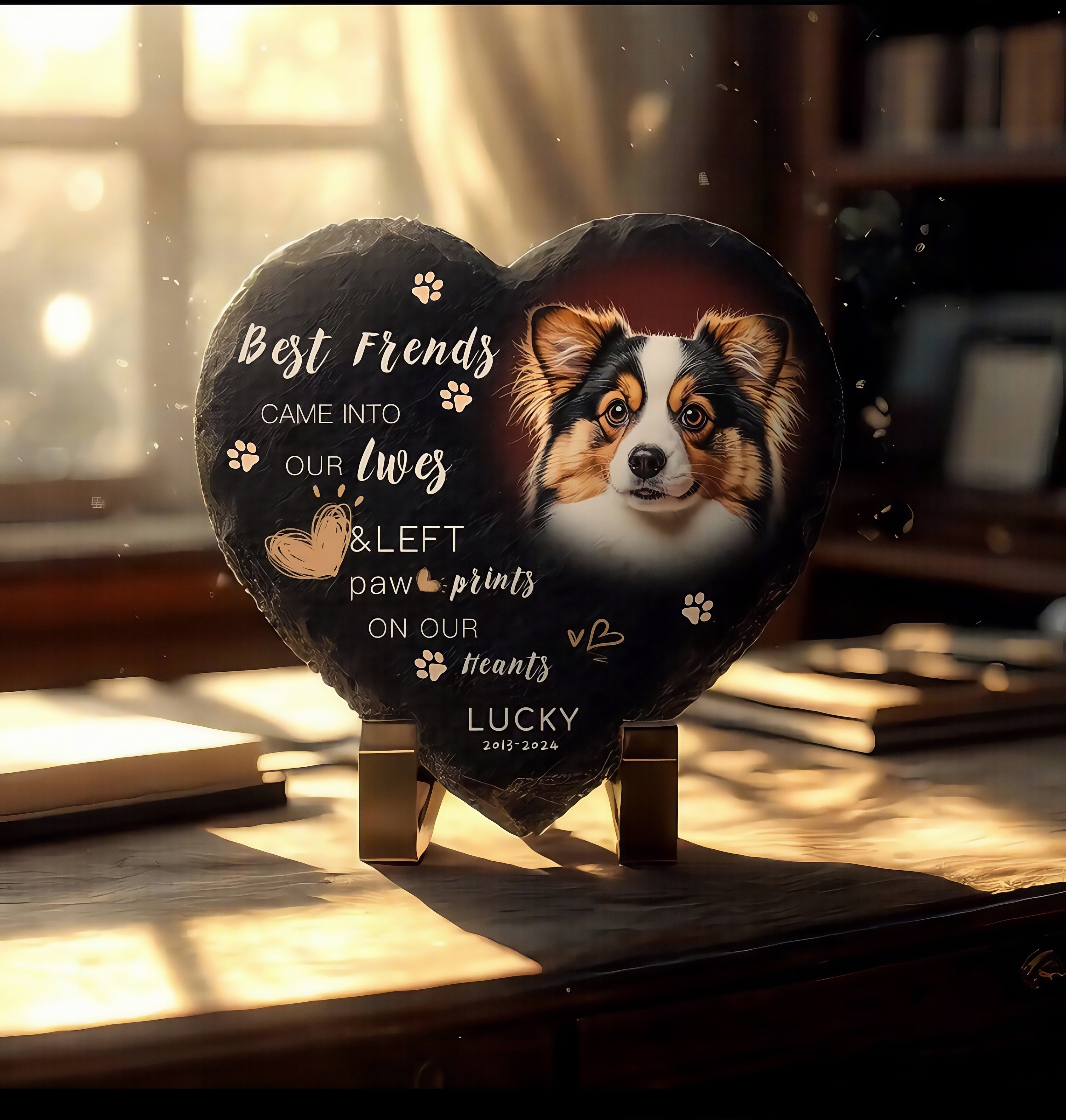 Custom Pet Memorial Tombstone - Personalized Pet Grave Marker