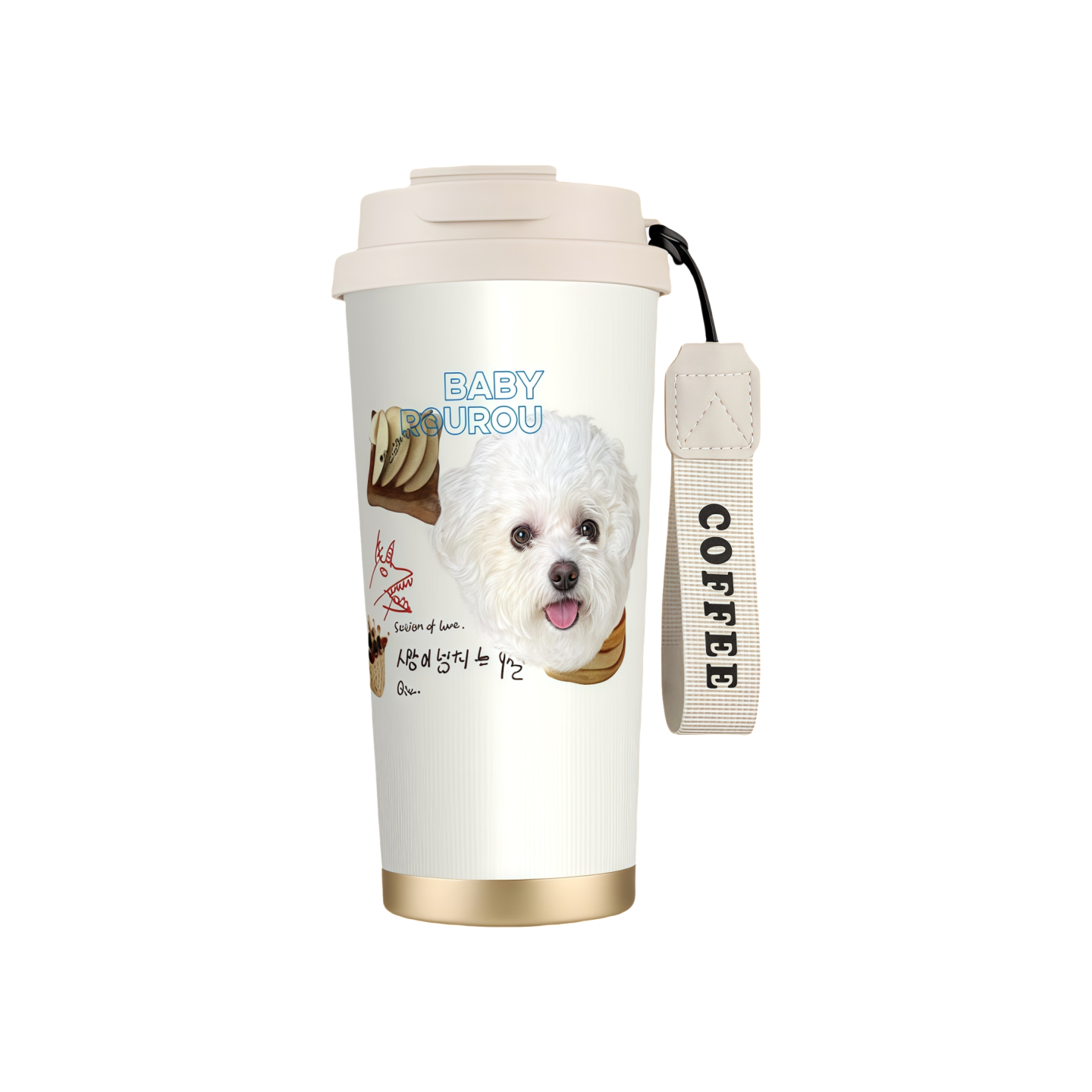 Custom Pet Portrait Coffee Cup - Personalized Pet Photo Mug