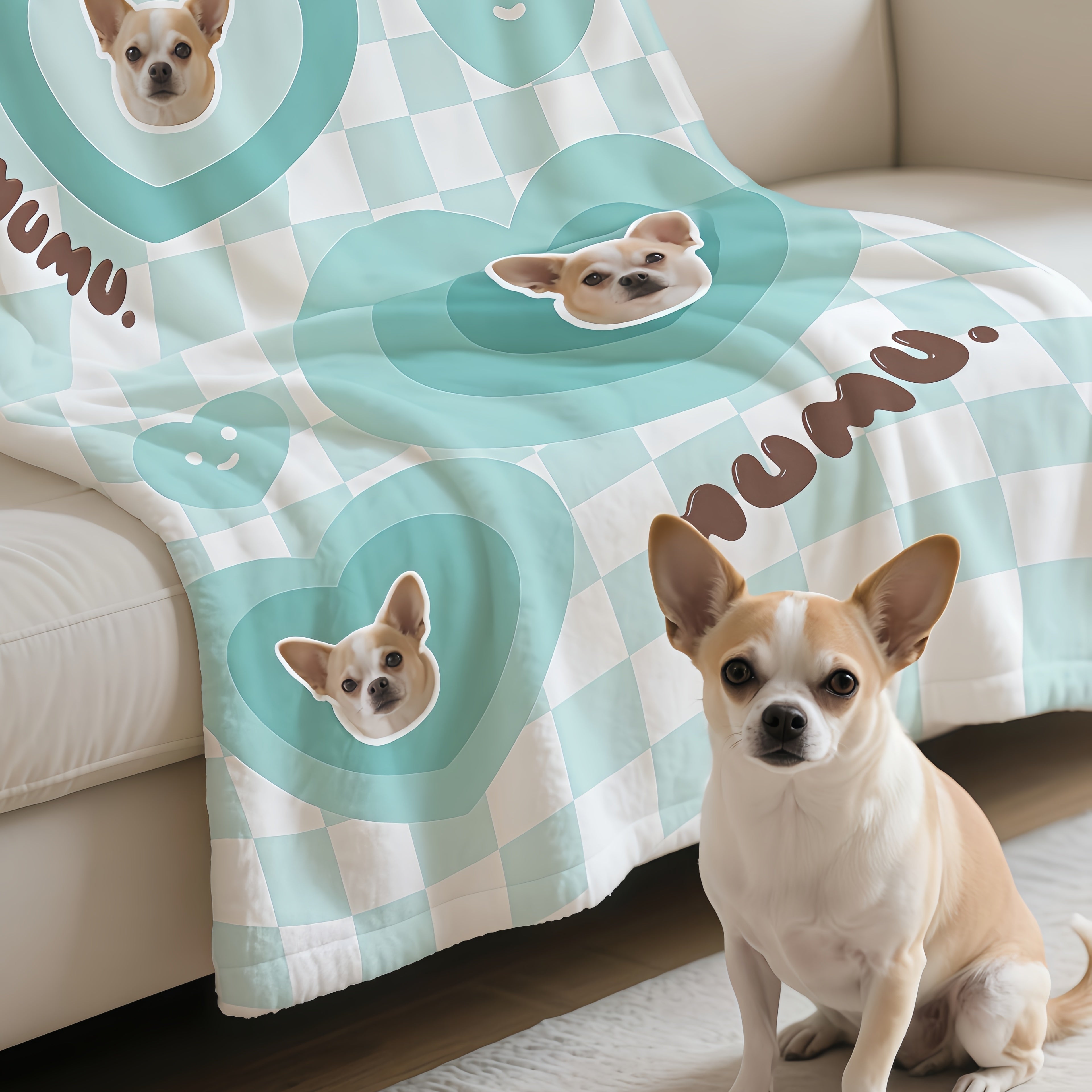 Custom Pet Bedsheet - Personalized Pet Photo Bedding