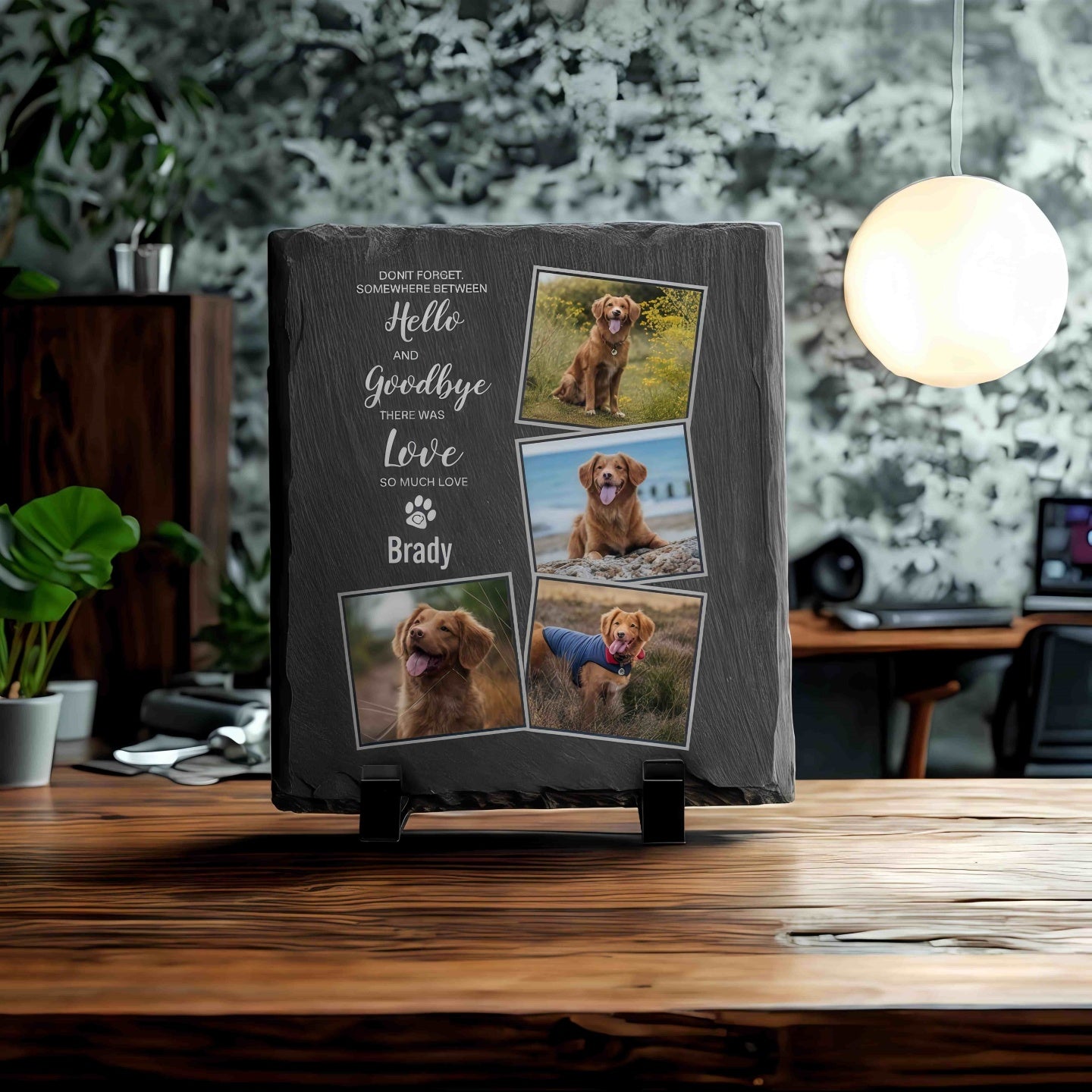 Custom Pet Memorial Tombstone - Personalized Pet Grave Marker
