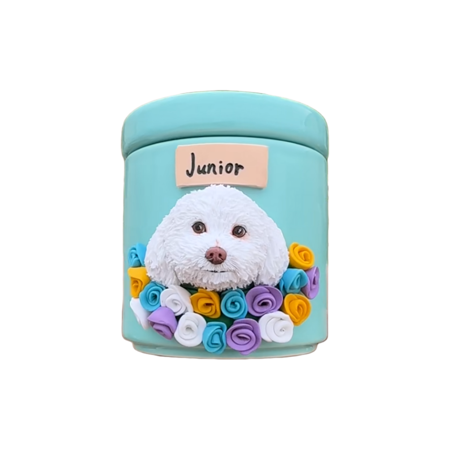 Customized clay pet headstone urns