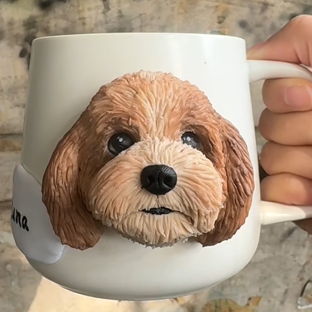 Handcrafted Cute Custom Animal Head Mug