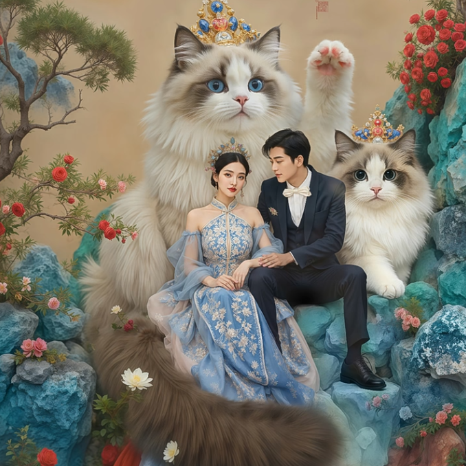 Love & Guardianship – Custom Pet Guardian Portrait