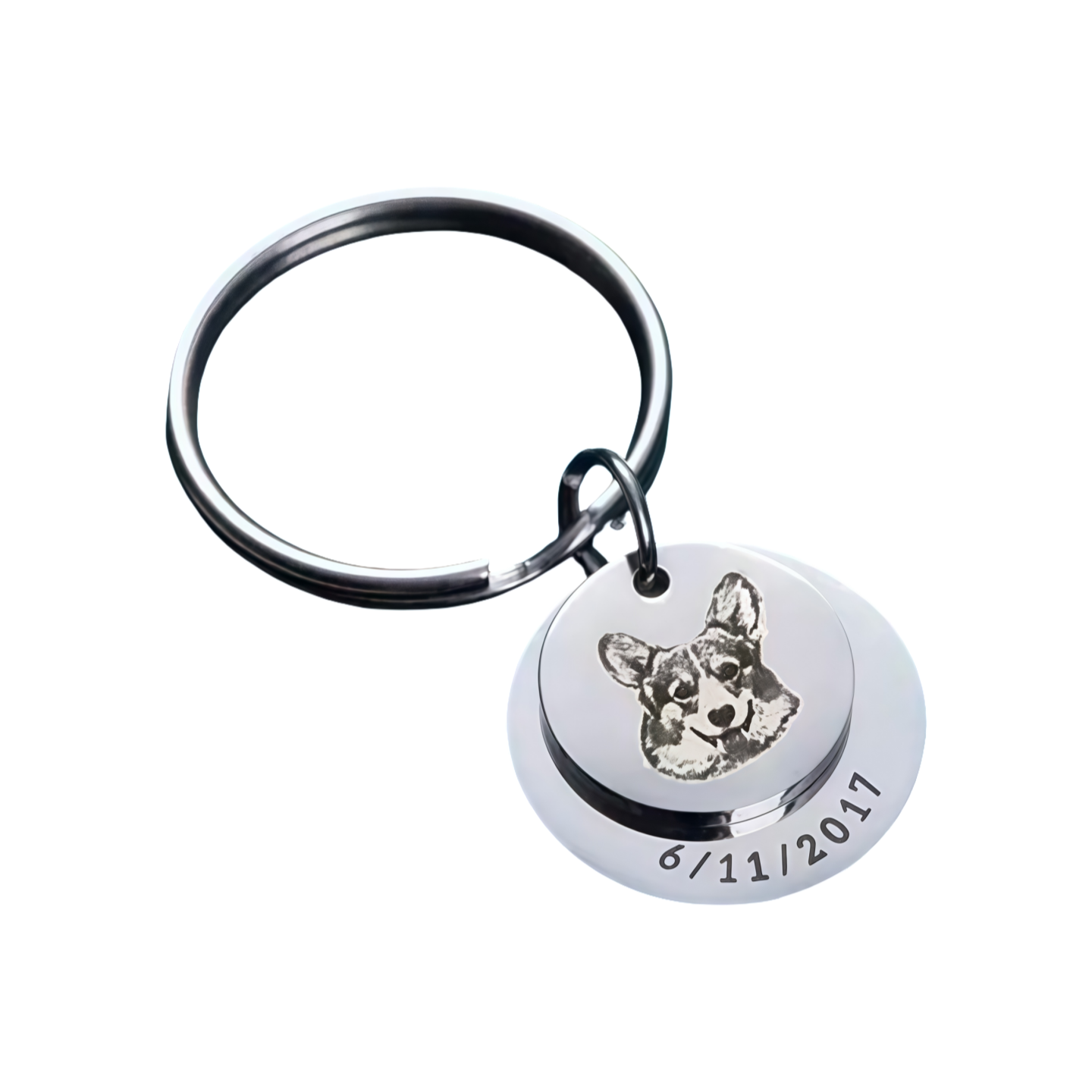 Custom Silver & Copper Pet ID Tag