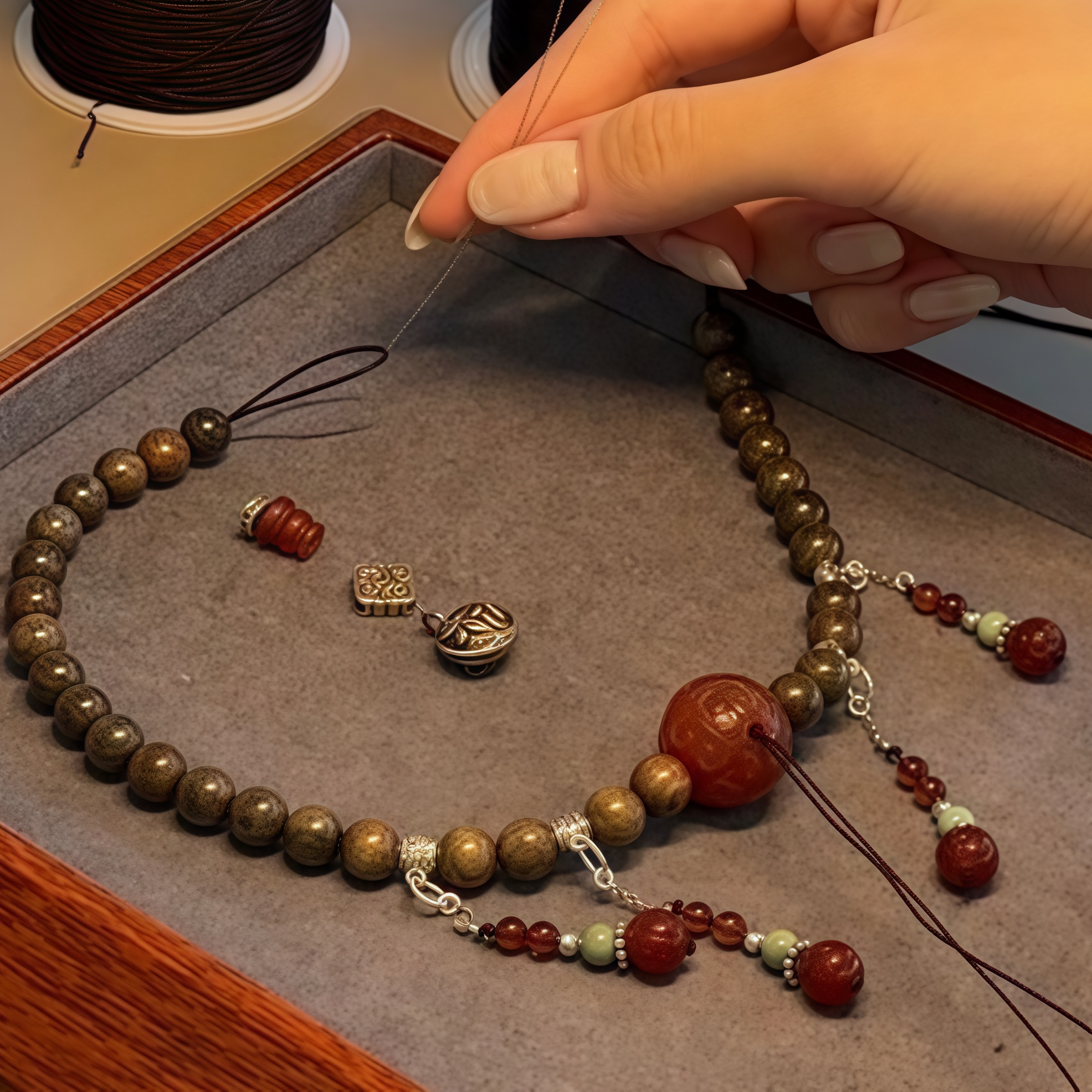 Traditional Chinese Medicine Herbal Bracelet & Pet Necklace Set - Natural Wellness Duo