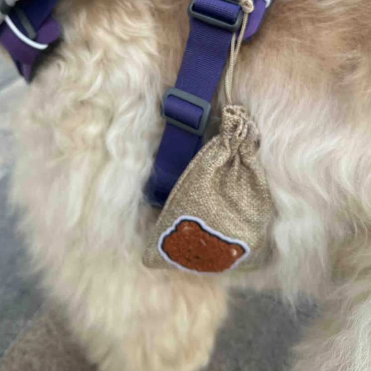 Embroidered Pet Sachet - Calming & Mosquito Repelling Herbal Charm