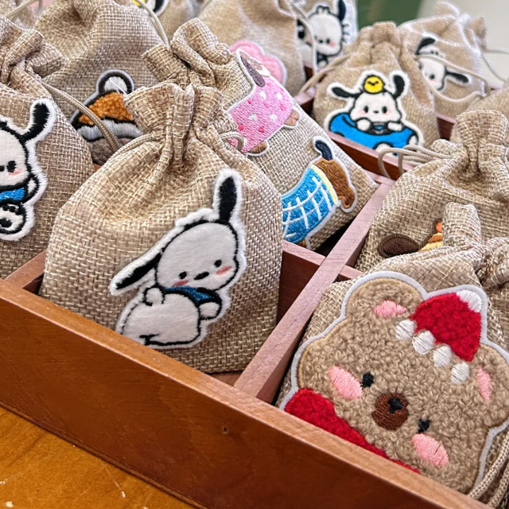 Embroidered Pet Sachet - Calming & Mosquito Repelling Herbal Charm