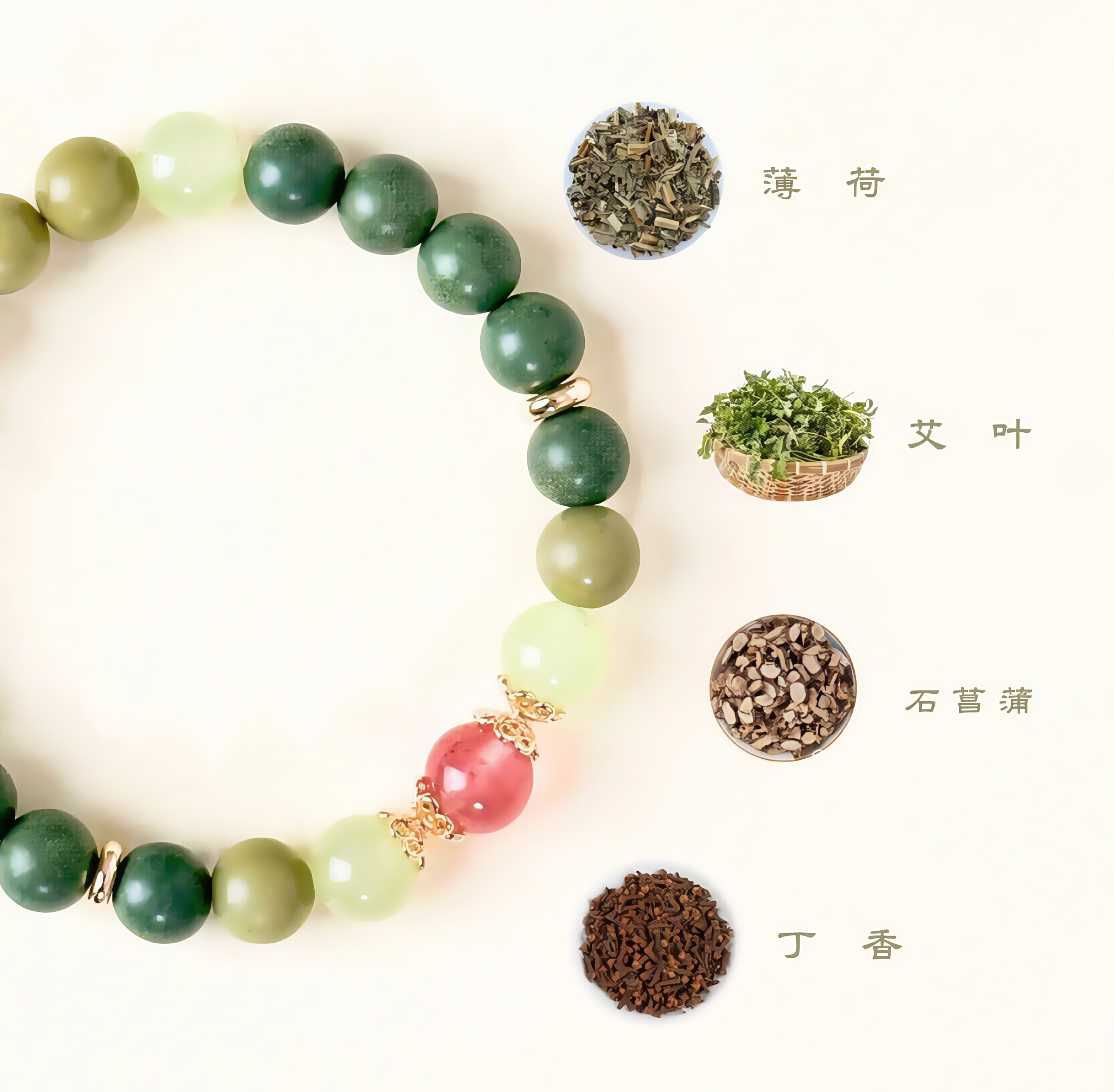 Traditional Chinese Medicine Herbal Bracelet & Pet Necklace Set - Natural Wellness Duo
