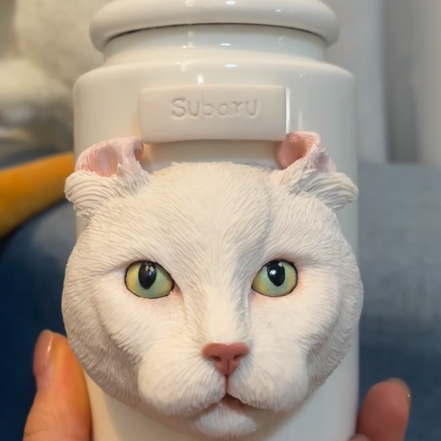 Customized clay pet headstone urns