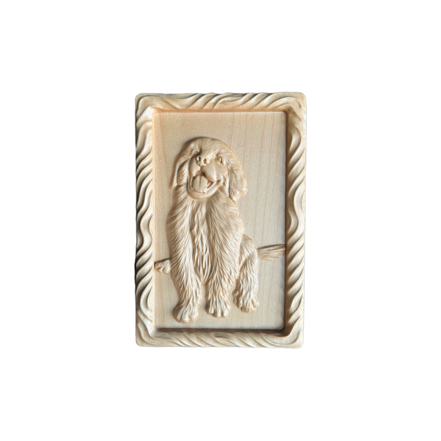 Custom Pet Wood Carving Photo Album - Handcrafted 1:1 Replica